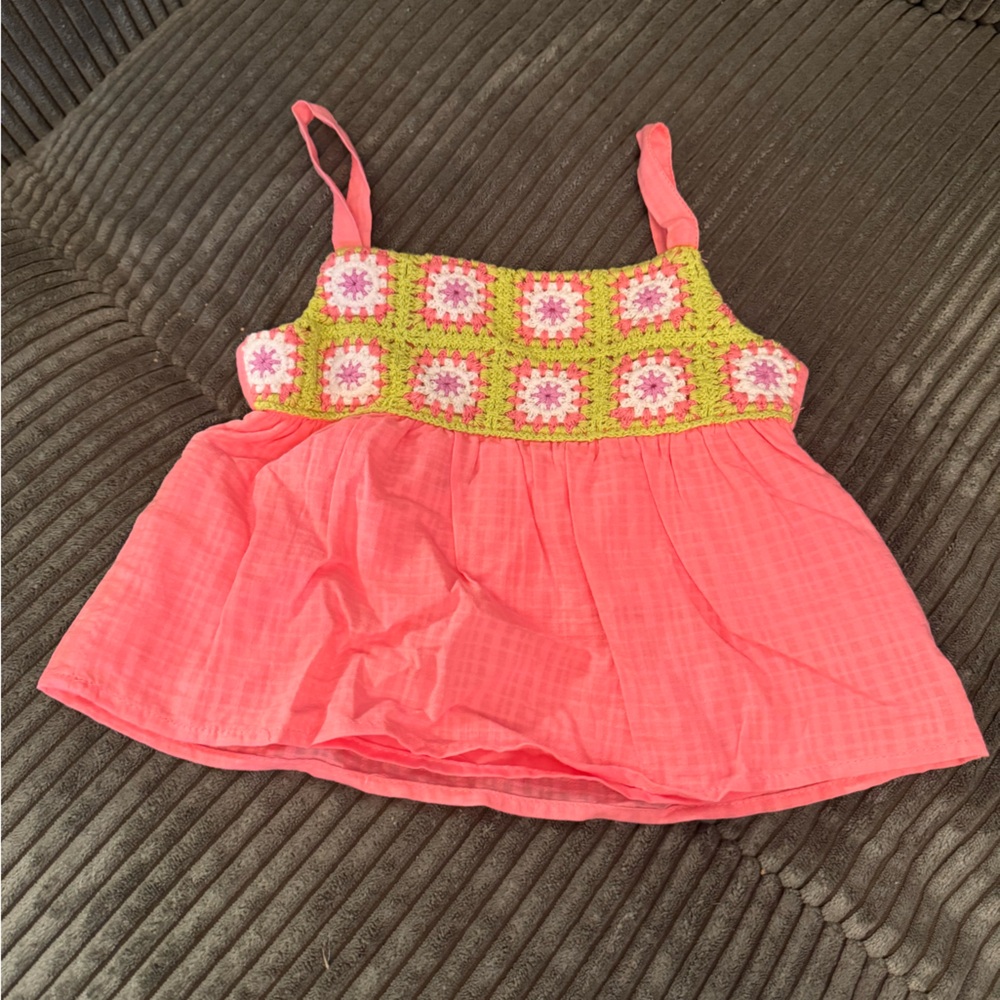 NEVER WORN Wonder Nation Pink and Green Camisole
